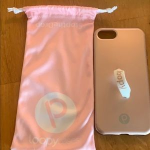 Loopy iPhone case w/pouch for iPhone 6/7/8 models